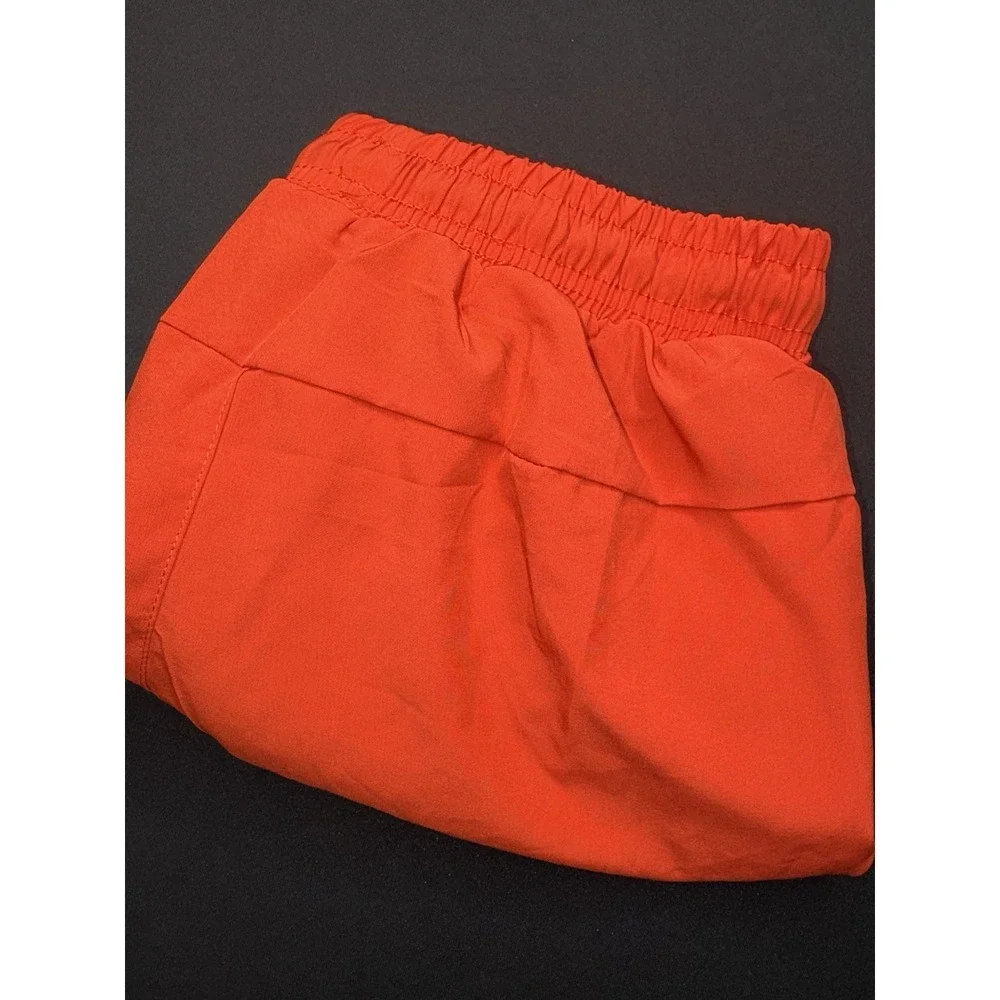 KEFR Traimng Mens 2-in-1 Athletic Shorts Red Black Built-in Liner Size XL 27x4